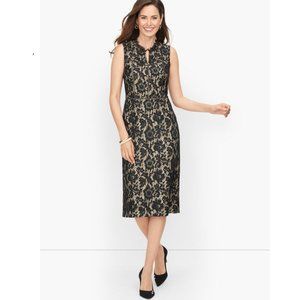 NWT Talbots Autumn Lace Sleeveless Lace Dress